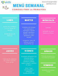 menu semanal embarazo