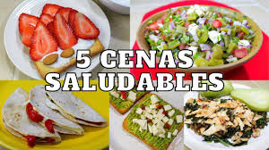 menu de cenas saludables