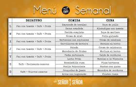 menu semanal saludable y economico